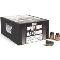 Nosler .451 / 45 Colt 250 Grain Jacketed Hollow Point (100 Ct.)