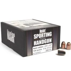 Nosler .355 / 9mm 124 Grain Jacketed Hollow Point (250 Ct.)
