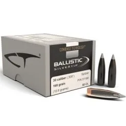 Nosler .308 / 30 168 Grain Spitzer Point Ballistic Silvertip (Combined Technology) (50 Ct.)