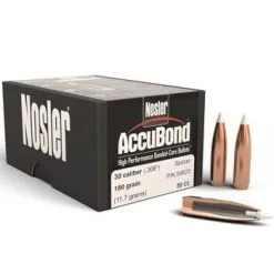 Nosler .308 / 30 180 Grain Spitzer Point Accubond (50 Ct.)