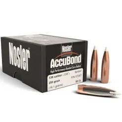 Nosler .338 / 33 250 Grain Spitzer Point Accubond (50 Ct.)