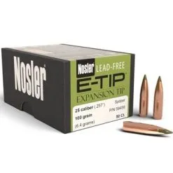 Nosler .257 / 257 100 Grain E-Tip (Lead Free) (50 Ct.)