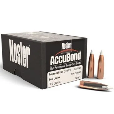 Nosler .284 / 7mm 140 Grain Spitzer Point AccuBond (50 Ct.)