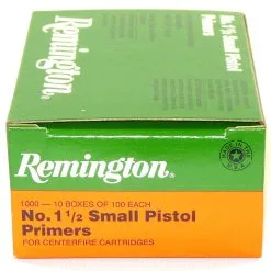 Remington 1 1/2 Small Pistol Primers (1000 Ct Box)