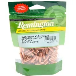 Remington .243 / 6mm 80 Gr Plated Lead Hollow Point (100 Ct.)