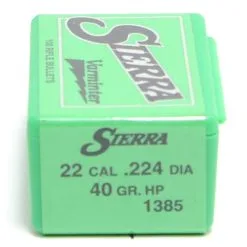 Sierra .224 / 22 40 Grain Hollow Point Varminter (100 Ct.)