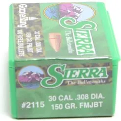 Sierra .308 / 30 150 Grain Full Metal Jacket Boat Tail GameKing (100 Ct.)