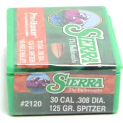 Sierra .308 / 30 125 Grain Spitzer Pro-Hunter (100 Ct.)