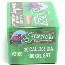 Sierra .308 / 30 180 Grain Spitzer Gameking (100 Ct.)