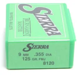 Sierra .355 / 9mm 125 Grain Full Metal Jacket (100 Ct.)