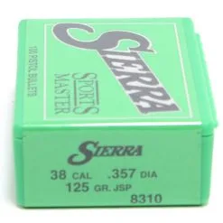 Sierra .357 / 38 125 Grain Jacketed Soft Point (100 Ct.)