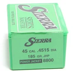 Sierra .4515 / 45 185 Grain Jacketed Hollow Point (100 Ct.)