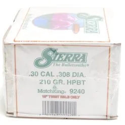 Sierra .308 /30 210 Grain Hollow Point Boat Tail MatchKing (500 Ct.)
