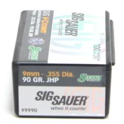 Sierra .355 / 9mm 90 Grain Jacketed Hollow Point V-Crown (100 Ct.)