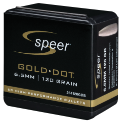 Speer .264 / 6.5MM 120 Gr Gold Dot Soft Point (50 Ct.)
