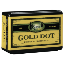 Speer .355 / 9mm 115 Grain Gold Dot Hollow Point (100 Ct.)