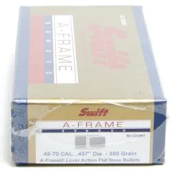 Swift .457 / 45-70 350 Grain A-Frame Flat Nose (50 Ct.)