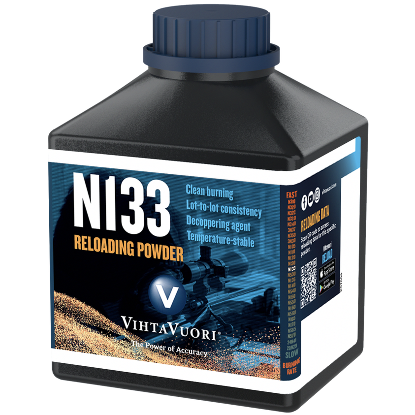 VihtaVuori N133 Smokeless Rifle Powder (1 Lb Or 8 Lbs)