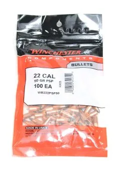 Winchester .224 / 22 50 Grain Pointed Soft Point (100 Ct.)