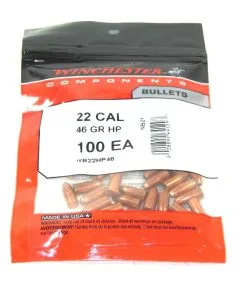 Winchester .224 / 22 46 Grain Hollow Point (100 Ct.)