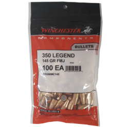 Winchester .357 / 350 Legend 145 Grain Full Metal Jacket (100 Ct.)