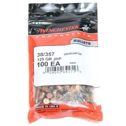 Winchester .357 / 38 125 Grain Jacketed Hollow Point (100 Ct.)