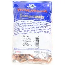 Winchester .356 / 38 Super 130 Grain Full Metal Jacket (100 Ct.)