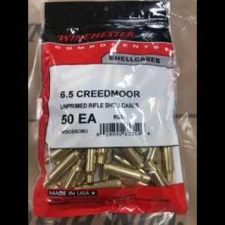 Winchester Unprimed Brass 6.5 Creedmoor (50)