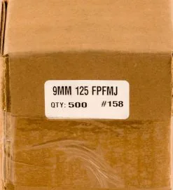 Zero Bullet .355 / 9mm 125 Grain Flat Point Full Metal Jacket (500 Ct.)